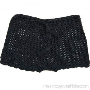 Pandaie-Womens Swimsuits Women Tankini Lace Short Pants Beachwear Ladies Swimwear Swimpant Black B07MH4S1TT